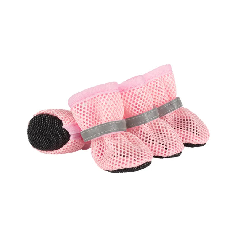 Nox | Atmungsaktive Hundeschuhe mit Anti-Rutsch-Sohle im 4er-Set