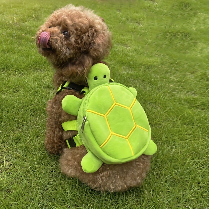 Turtle-Shaped Dogs Backpack For Pet Hiking Pet Traveling Bag