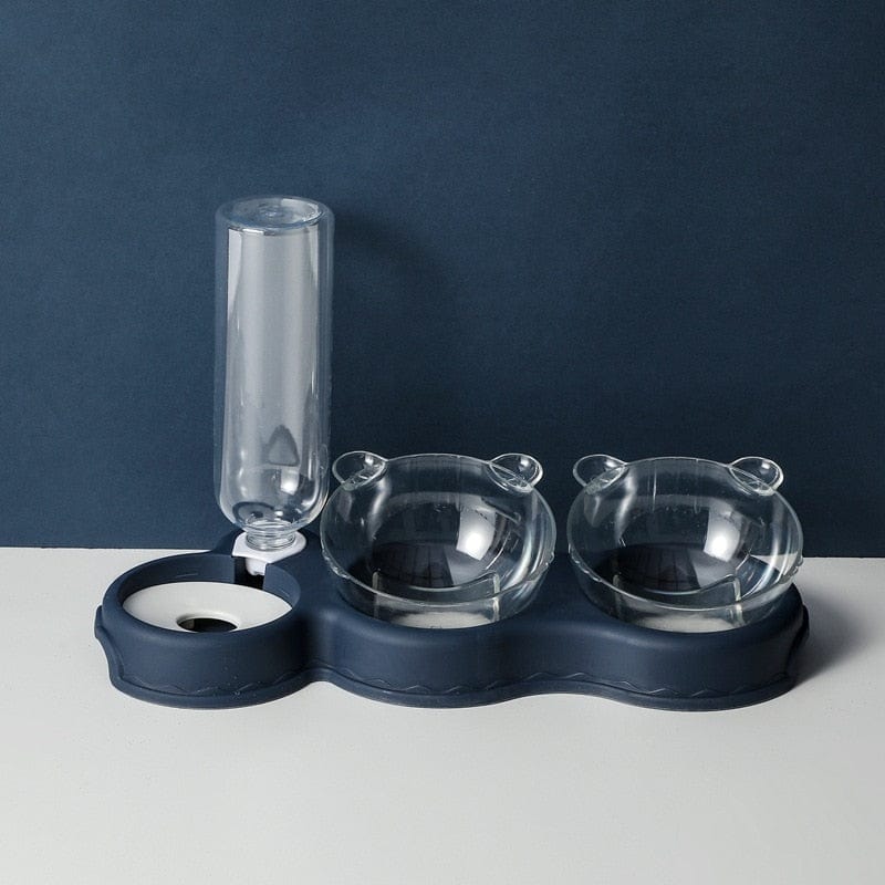 FeliFresh | 3-in-1 Futternapf & Wasserspender für Katzen und kleine Hunde – Gesundheit & Komfort in einem