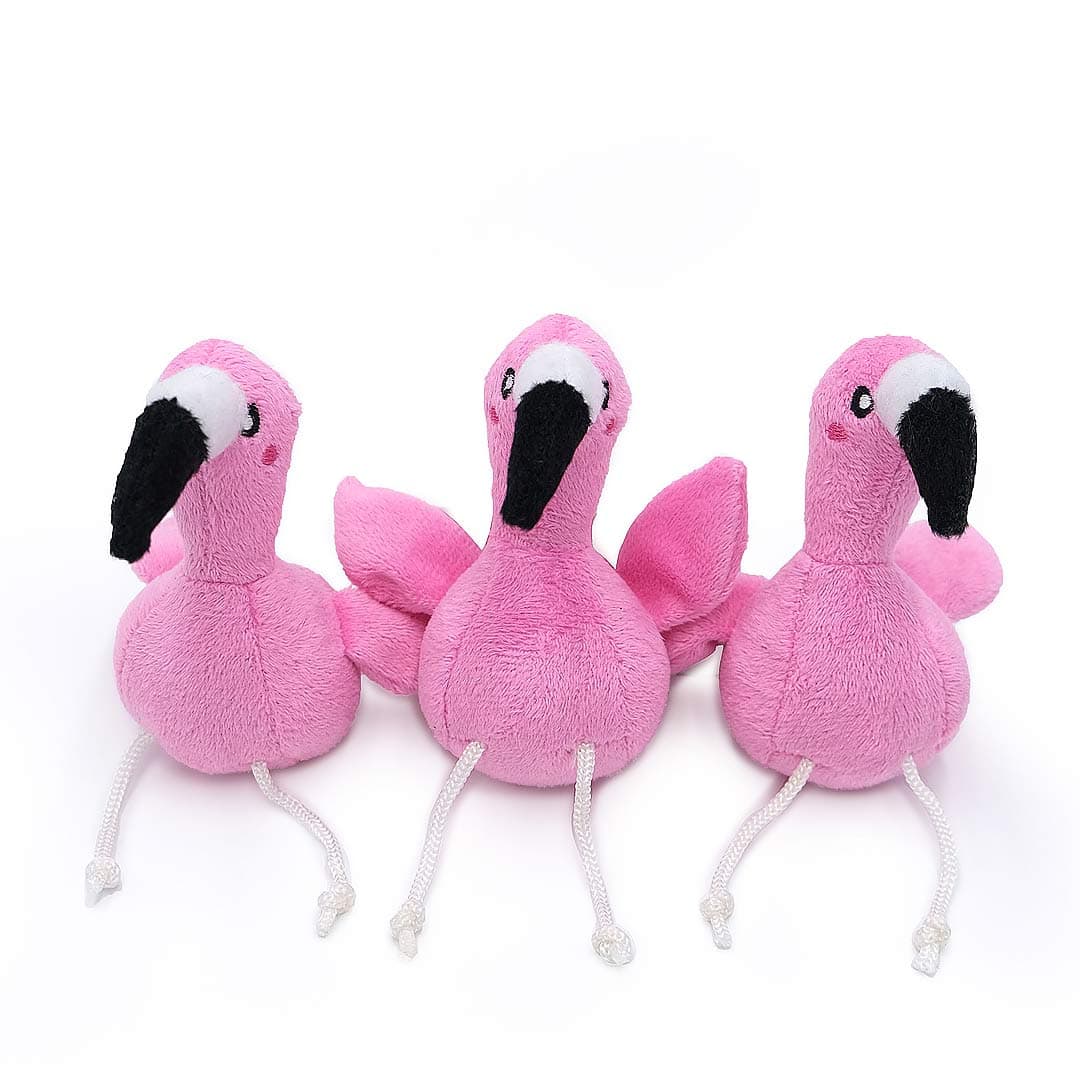 FloraLuna | Versteckspielzeug für Hunde – Flamingos im Blattnest