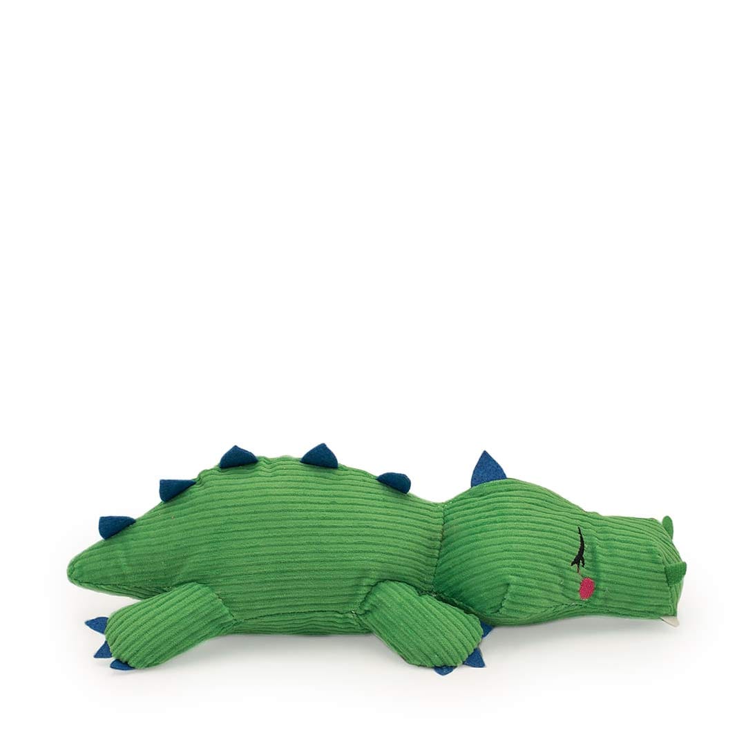 LucaLino | Kuschel-Alligator mit Geräuschlos-Quietscher für Hunde