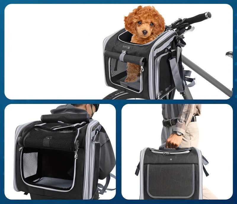 RidePaws | Erweiterbarer Fahrradkorb für Hunde & Katzen