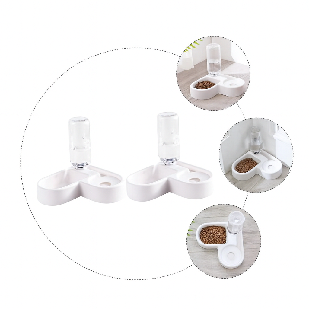 CornerPet | Automatischer Futter- & Wasserspender mit Eckdesign für Haustiere