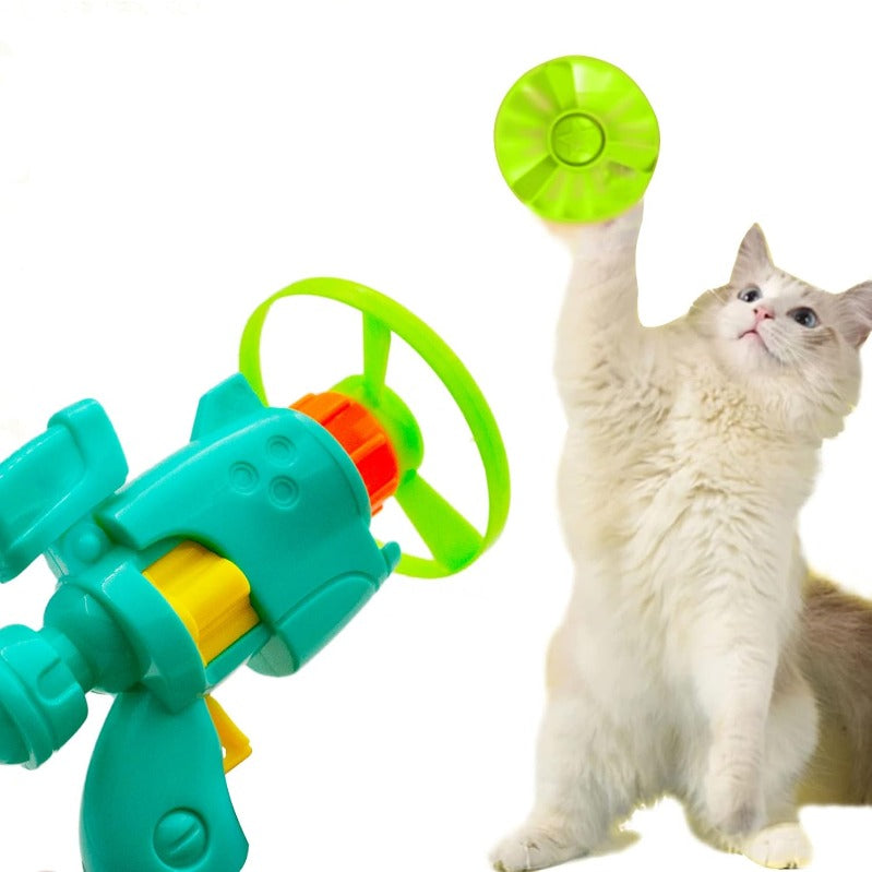 Flitzino | Leuchtendes Wurfscheiben-Spielset für Katzen