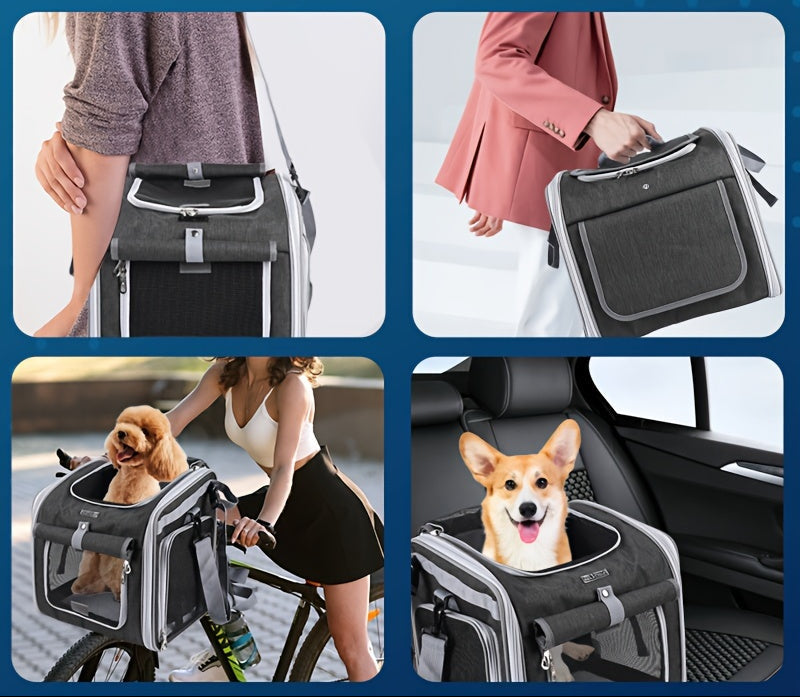 RidePaws | Erweiterbarer Fahrradkorb für Hunde & Katzen