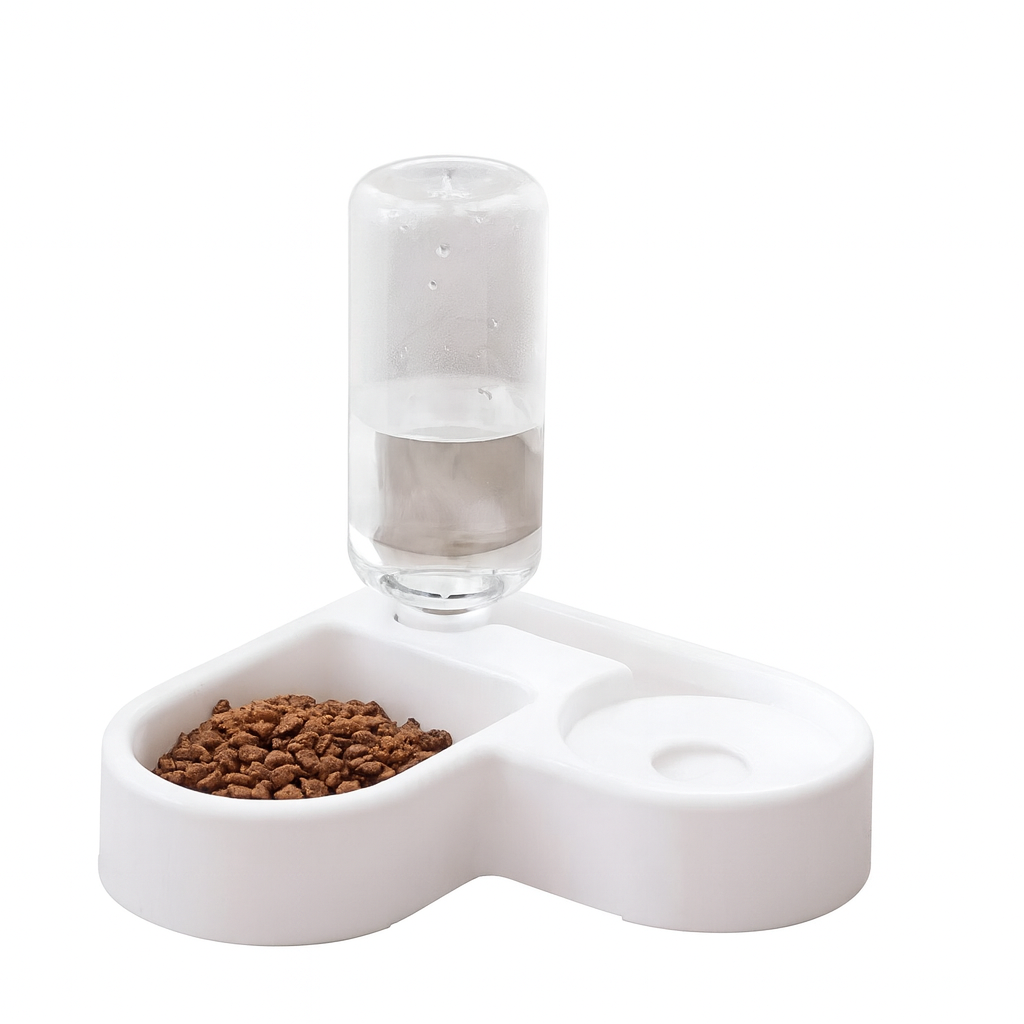 CornerPet | Automatischer Futter- & Wasserspender mit Eckdesign für Haustiere