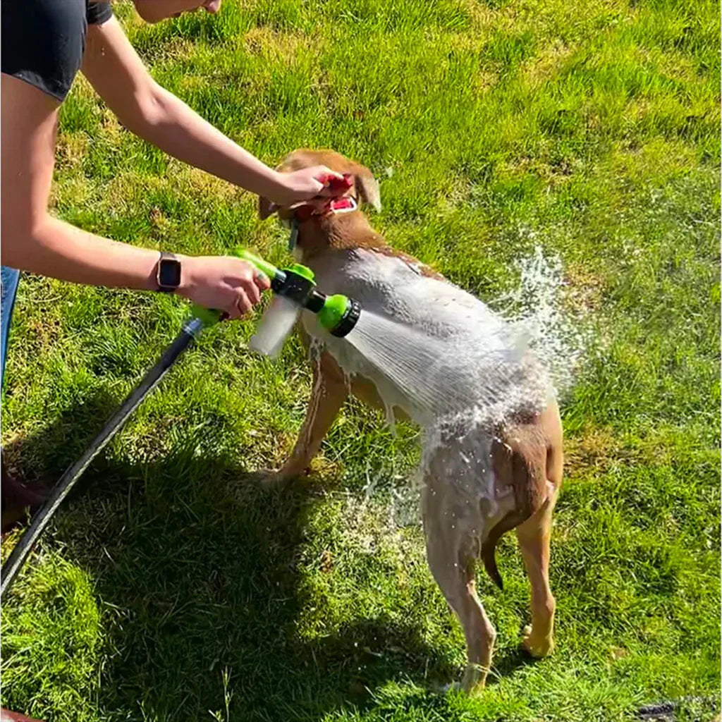 LeoTier | 2-in-1 Hundedusche mit Shampoo-Spender