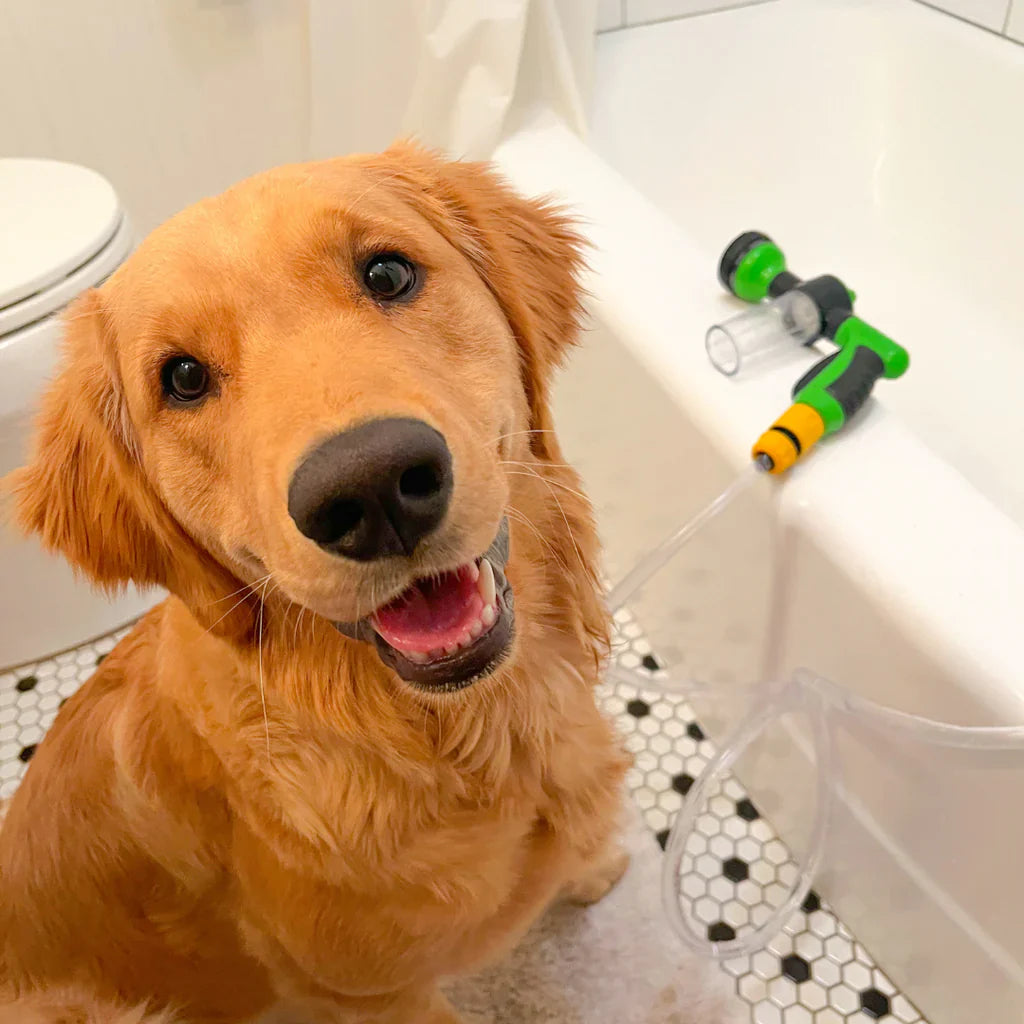 LeoTier | 2-in-1 Hundedusche mit Shampoo-Spender
