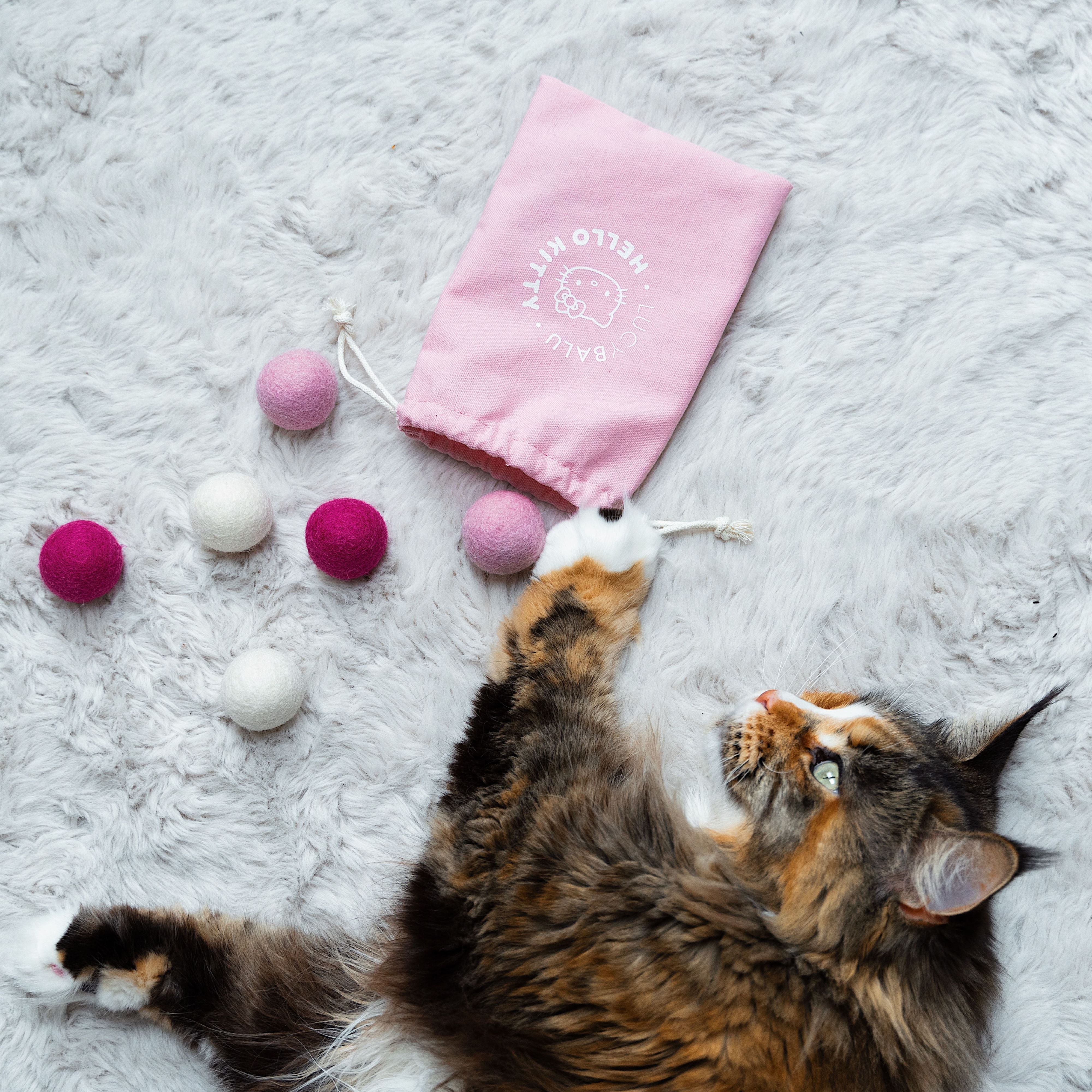 Lunelle | Filzspielbälle für Katzen im verspielten Design