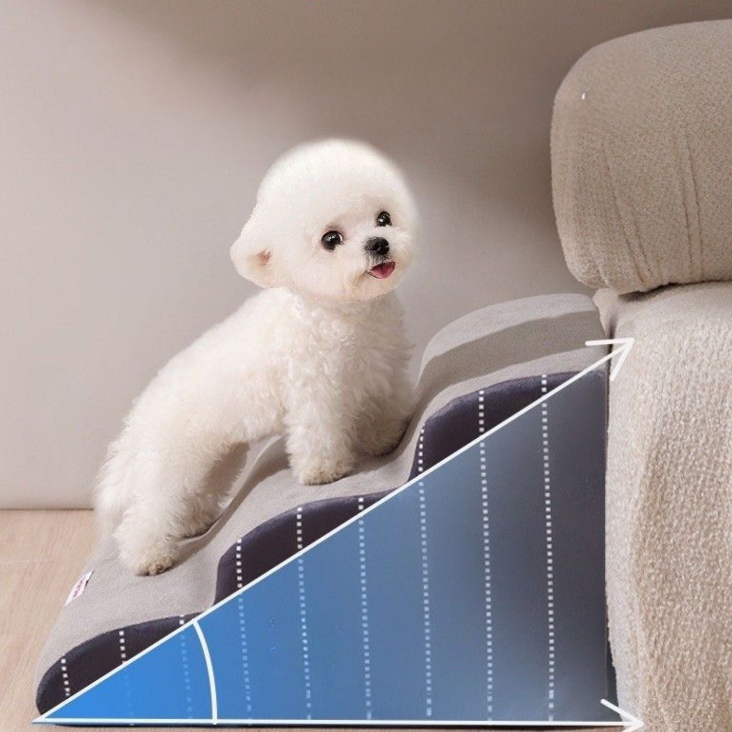 PawStep | Weiche Hundetreppe für Bett & Sofa