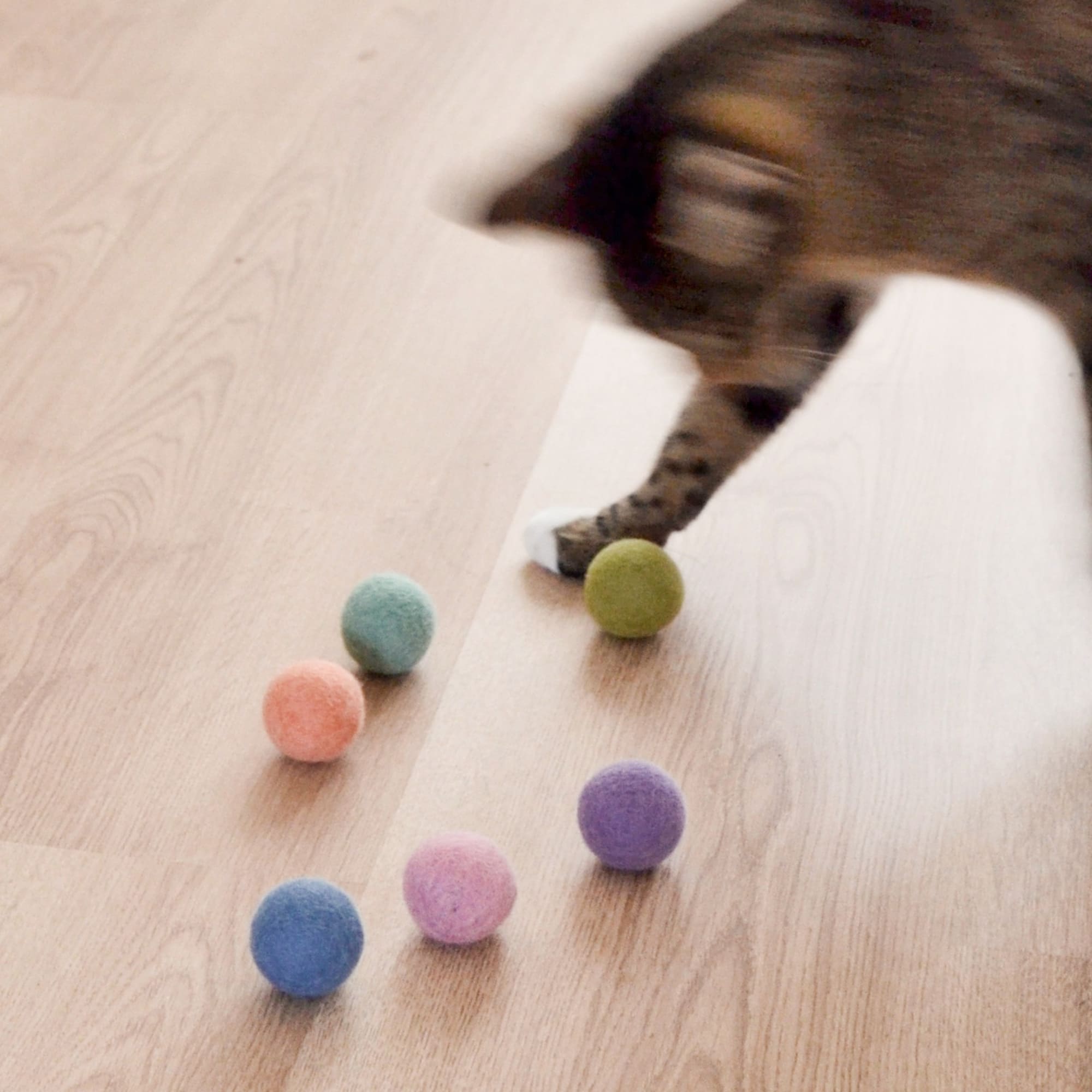 MimiPlay | Rainbow Filzbälle für Katzen