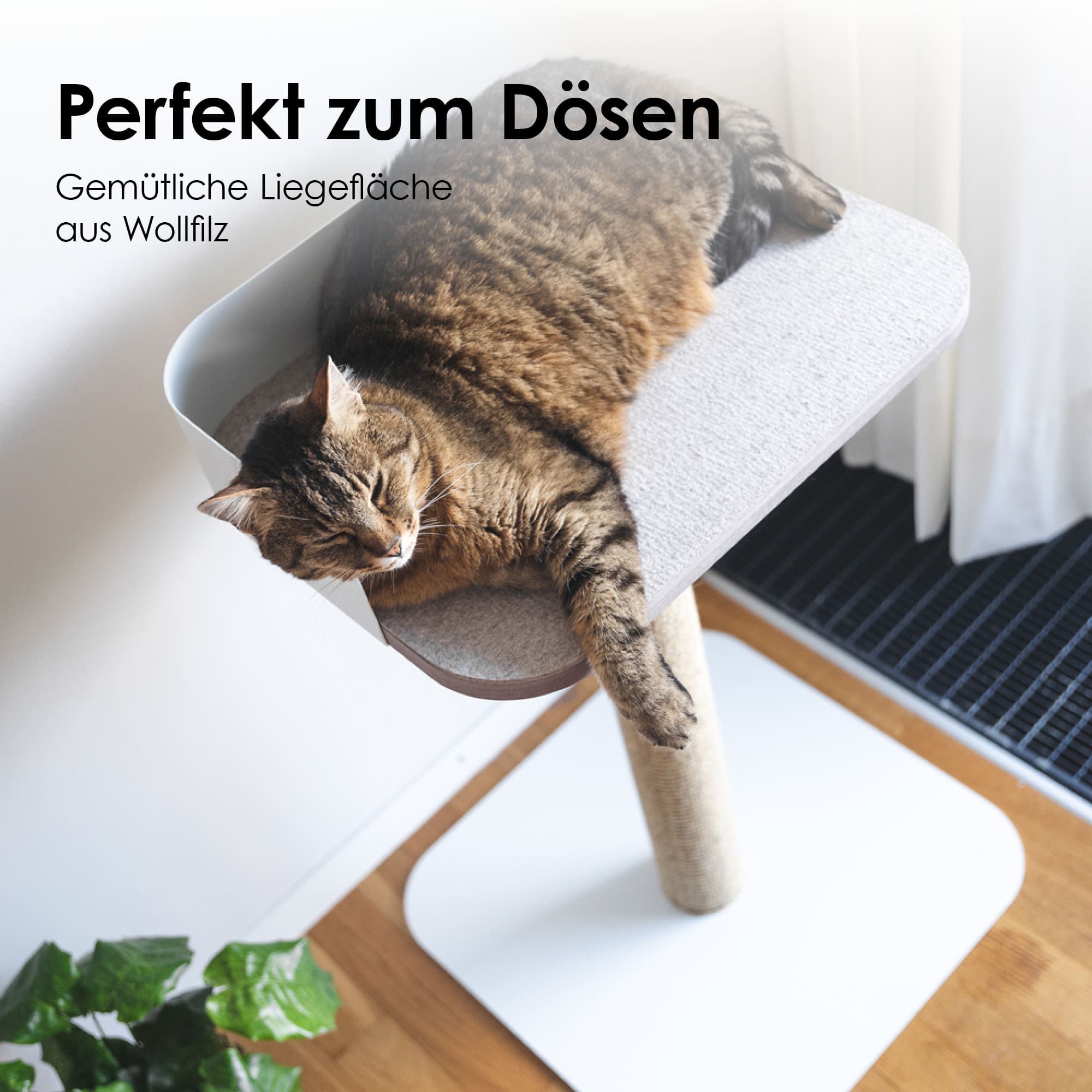 MilaMau | Moderner Kratzbaum mit Liegeplattform