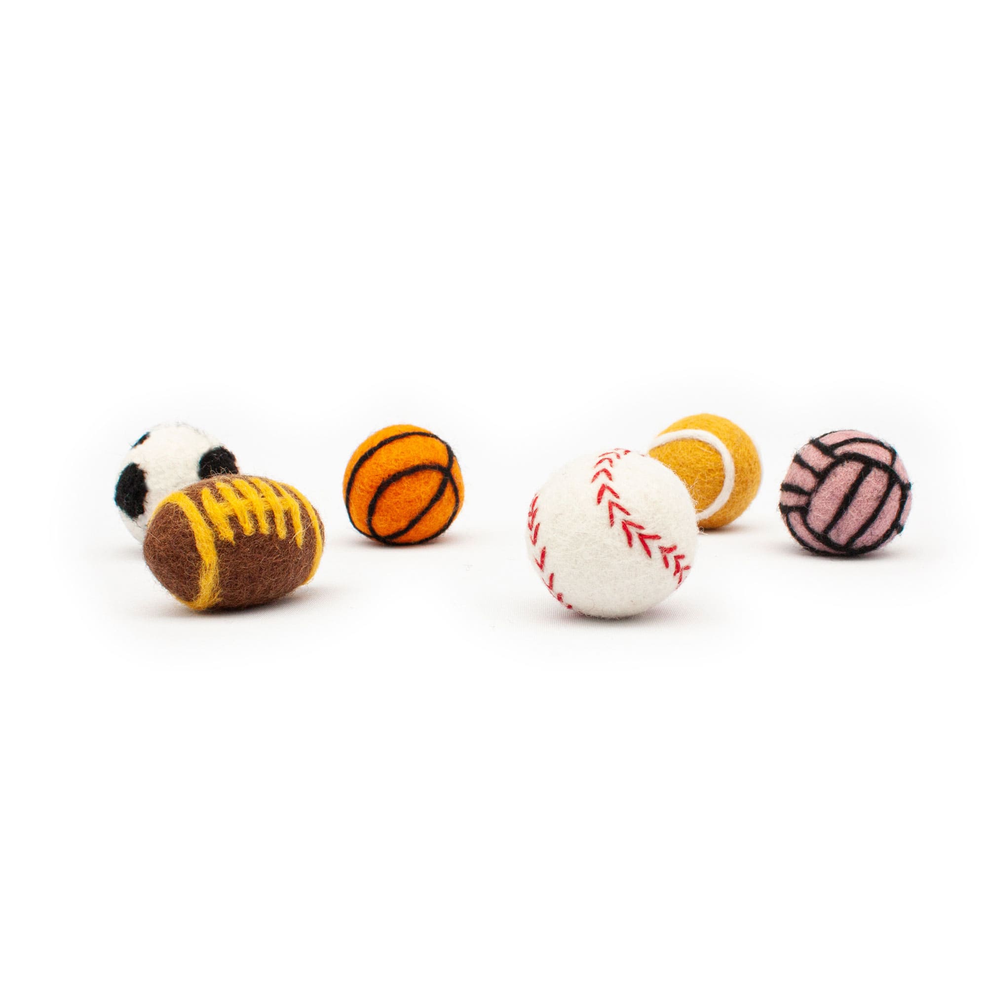 Tigro | Sportliche Filzspielbälle für Katzen im Ball-Design