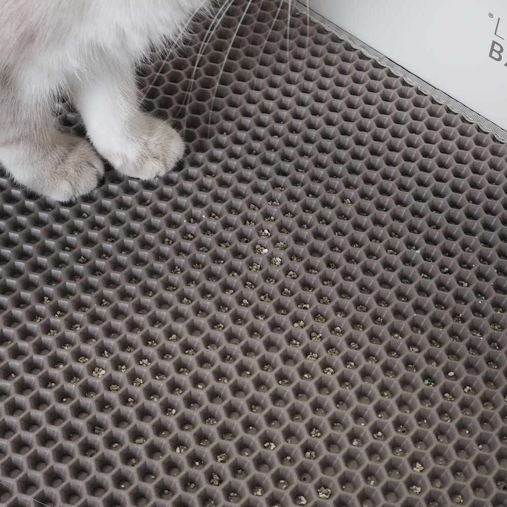 Mikato | Rutschfeste Katzenstreumatte mit Wabenstruktur