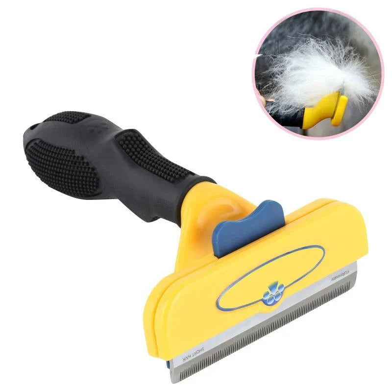 FellMeister | Profi-Enthaarungsbürste für Hunde & Katzen mit ergonomischem Griff