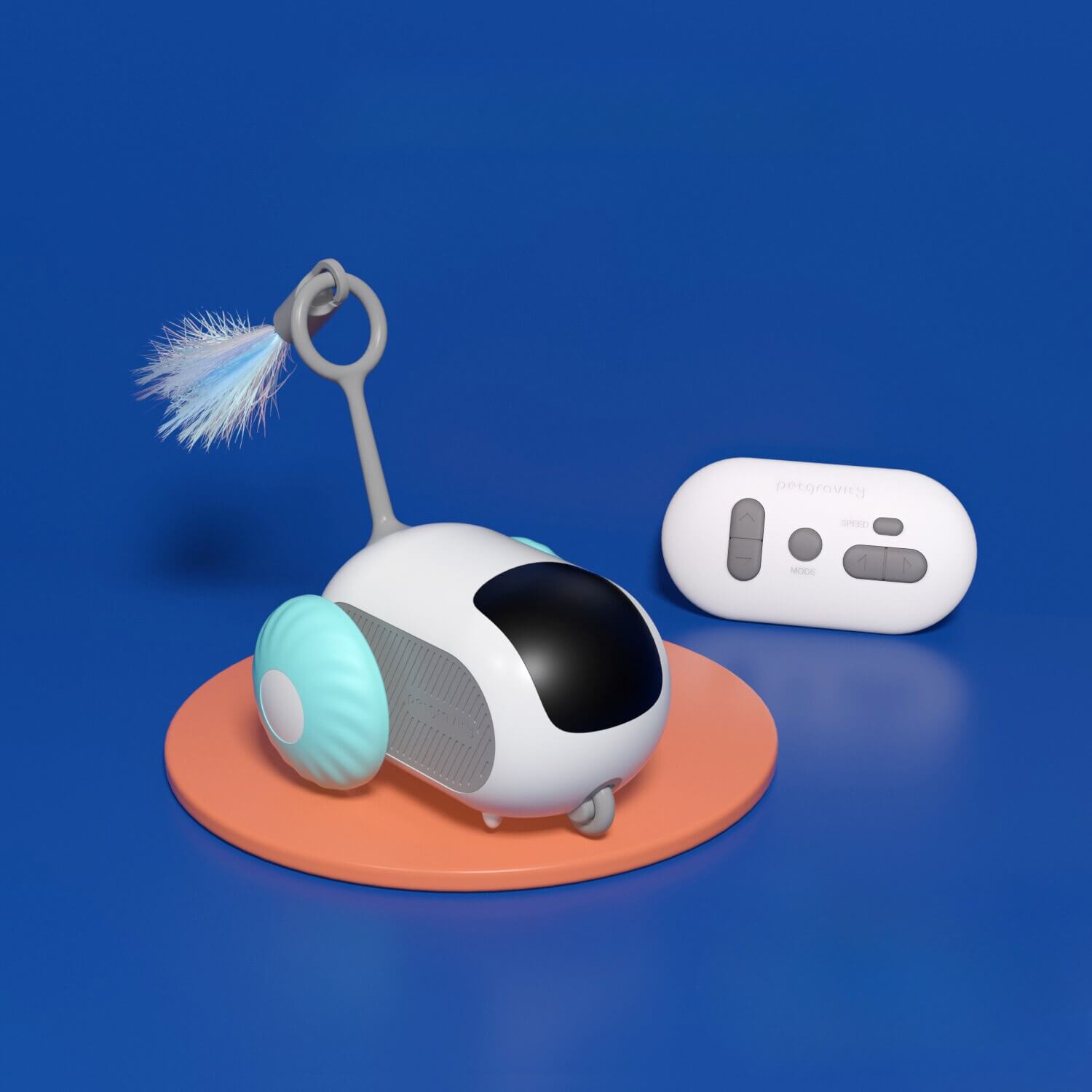 PlayBuddy | Interaktives selbstfahrendes Spielzeugauto für Katzen & Hunde – endloser Spaß
